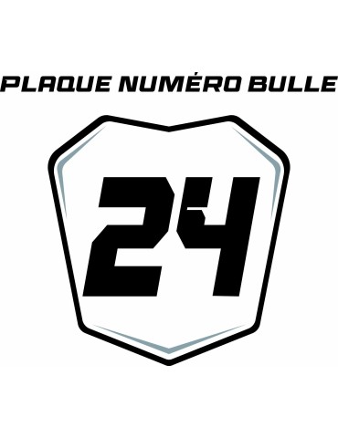 Plaque numéro bulle moto 2