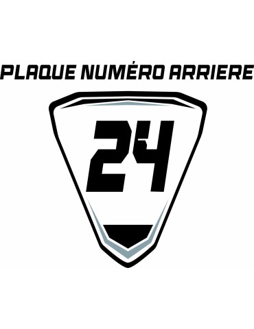Plaque numéro arrière 2