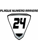 Plaque numéro arrière